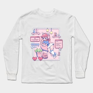 Girl with headphones Long Sleeve T-Shirt